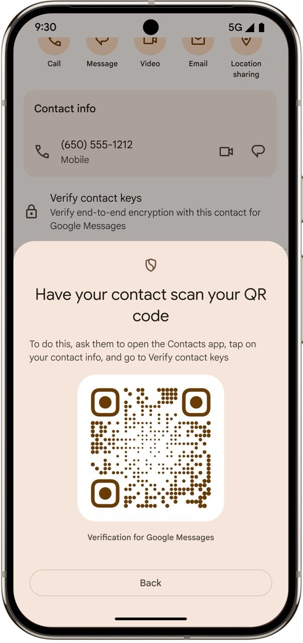 Screenshot of key verifier feature