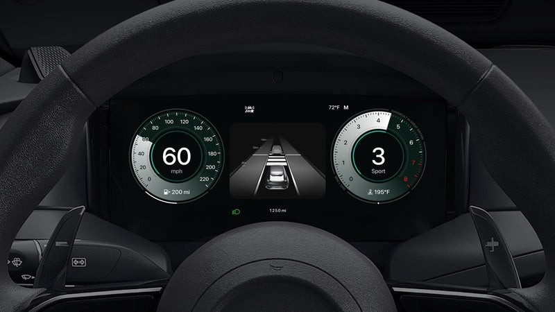 Screenshots from the Apple CarPlay Ultra’s UI