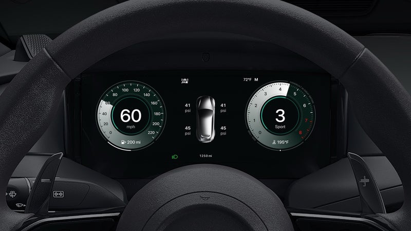 Screenshots from the Apple CarPlay Ultra’s UI