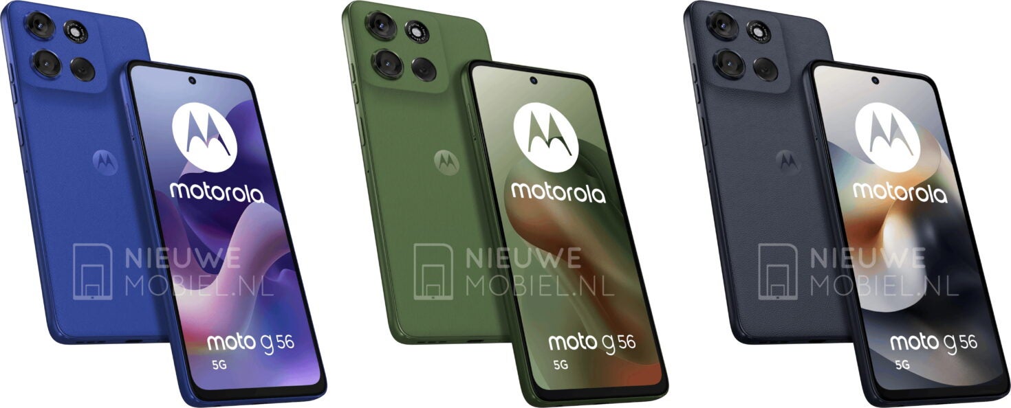 Fresh leak shows Motorola’s upcoming Moto G56 from all angles