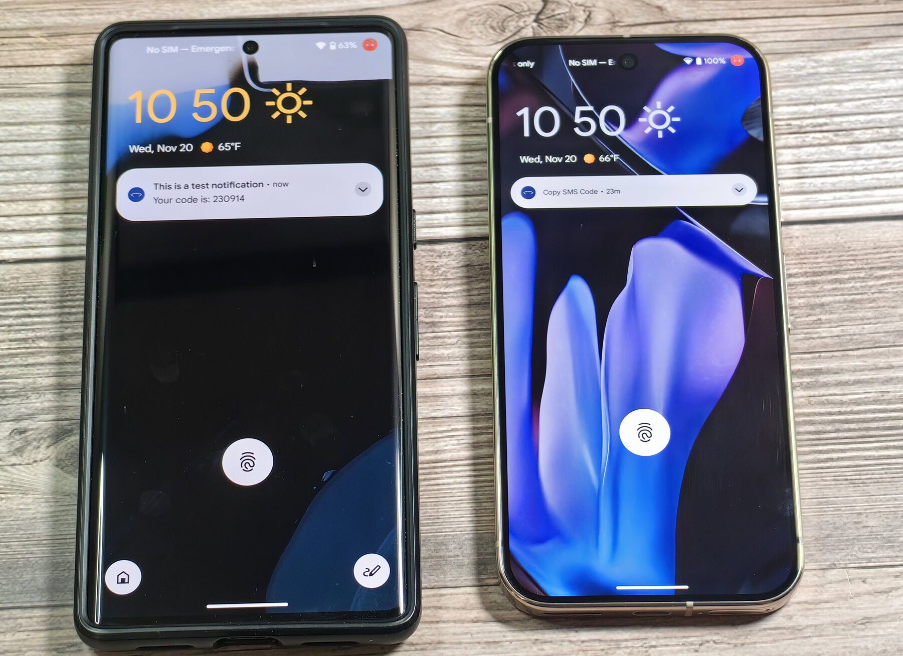 Imagem de notificações sensíveis no Android 15 e na última prévia do desenvolvedor do Android 16