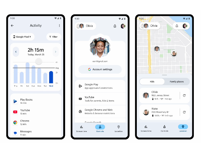 The new layout is more intuitive and easier to use. | Image credit – Google - Google revamps Family Link with better parental controls