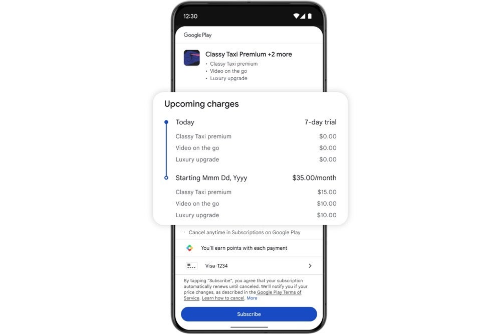 Imagem do Google Play Play Multi-Product Checkout