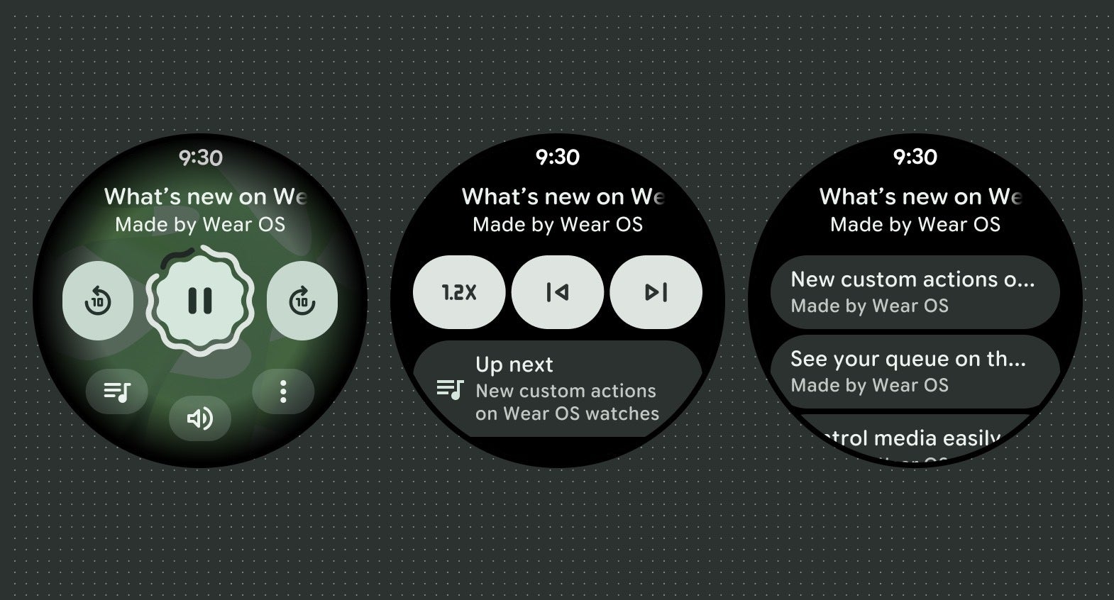 Image of Wear OS 6’s Richer Media Controls