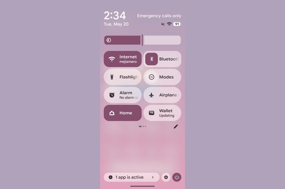 Screenshot of Material 3 Expressive showing up on my Pixel 9a