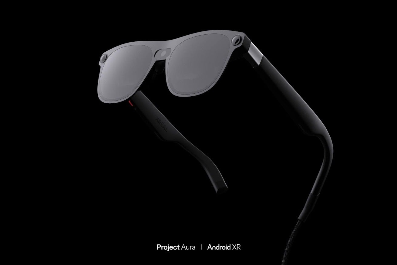 Image of the Android XR Project Aura smart glasses