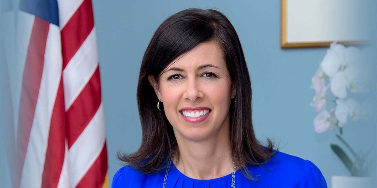 Ex -presidente da FCC sob Biden, Jessica Rosenworcel.