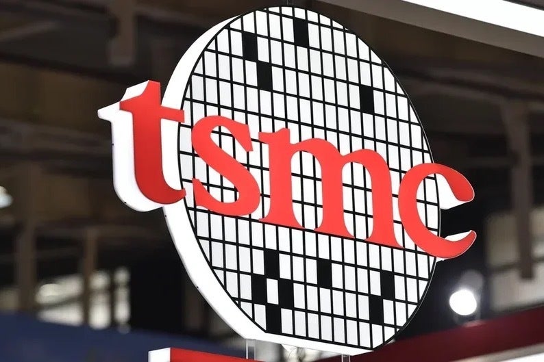 Image of a sign with the TSMC logo