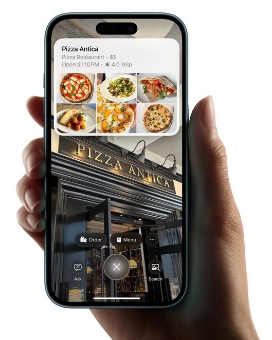 The Visual Intelligence feature on iPhone 16. | Image credit-Apple - Report: Trump imposed 25% tariff on foreign made iPhones to get back at Tim Cook