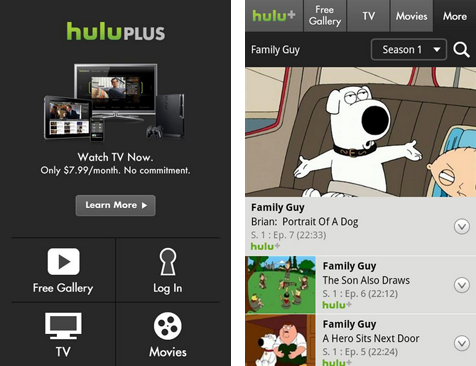 Hulu Plus is now available on four more Android models - Four more Android phones become Hulu Plus enabled