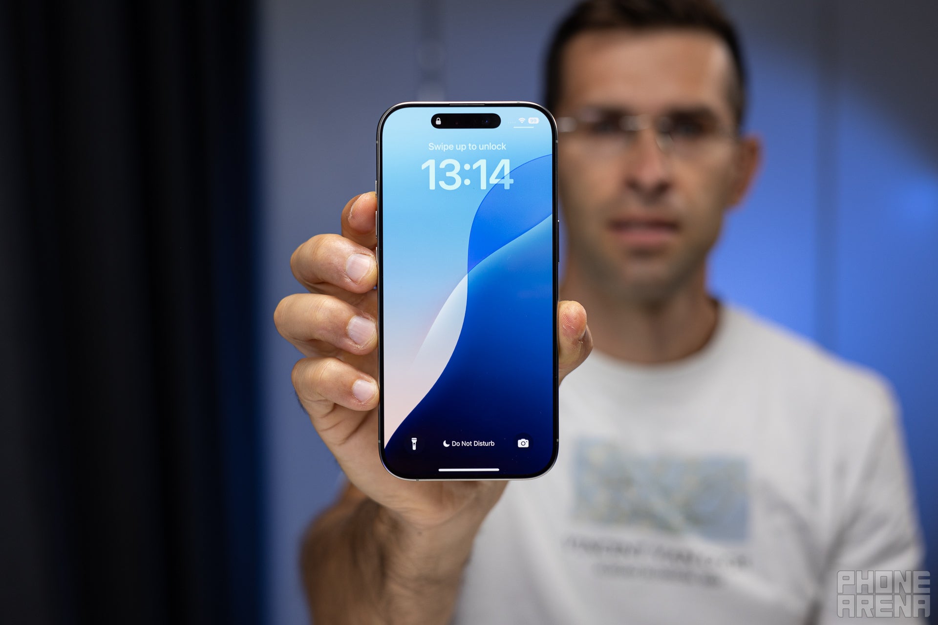 The iPhone 16 Pro has a 6.3-inch display. | Image Credit - PhoneArena - iPhone 17 leak corroborates a display glow-up fans have waited years for