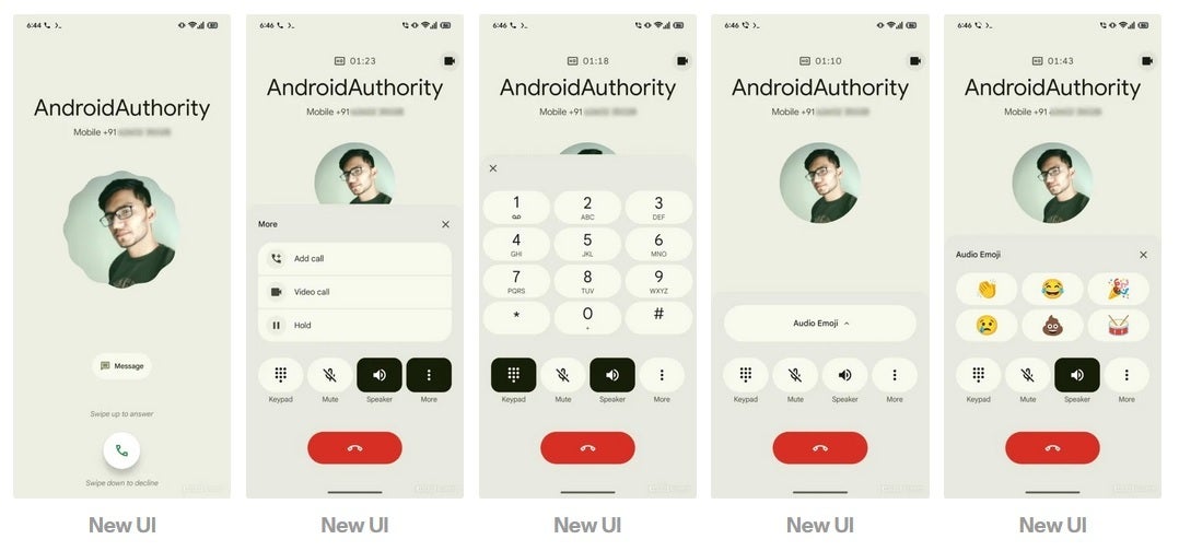 The new look for the Phone by Google Android app. | Image credit-Android Authority - Check out how Google plans on improving the native Google Phone app for Android