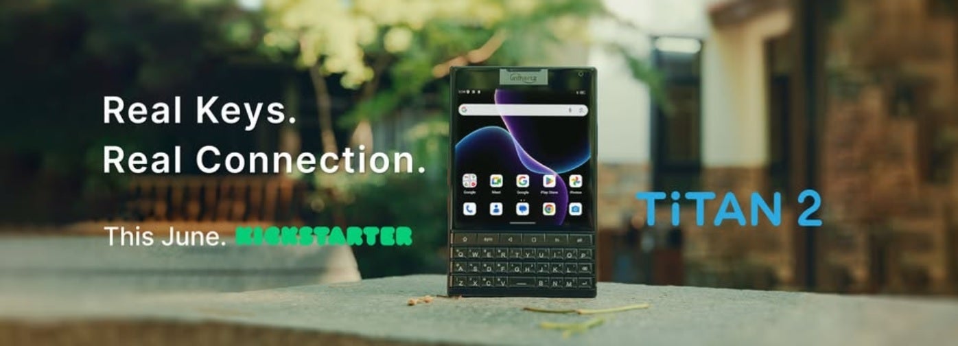 تقوم Unihertz بترويج Titan 2 القادم ، وهي تكملة لاستنساخ Plackberry Passport من المتوقع أن يتم إدراج Titan 2 في Kickstarter في وقت لاحق من هذا الشهر. | Image Credit -Unihertz - Unihertz تروج لـ Titan 2 القادم ، وهي تكملة لاستنساخ Plackberry Passport الخاص بها