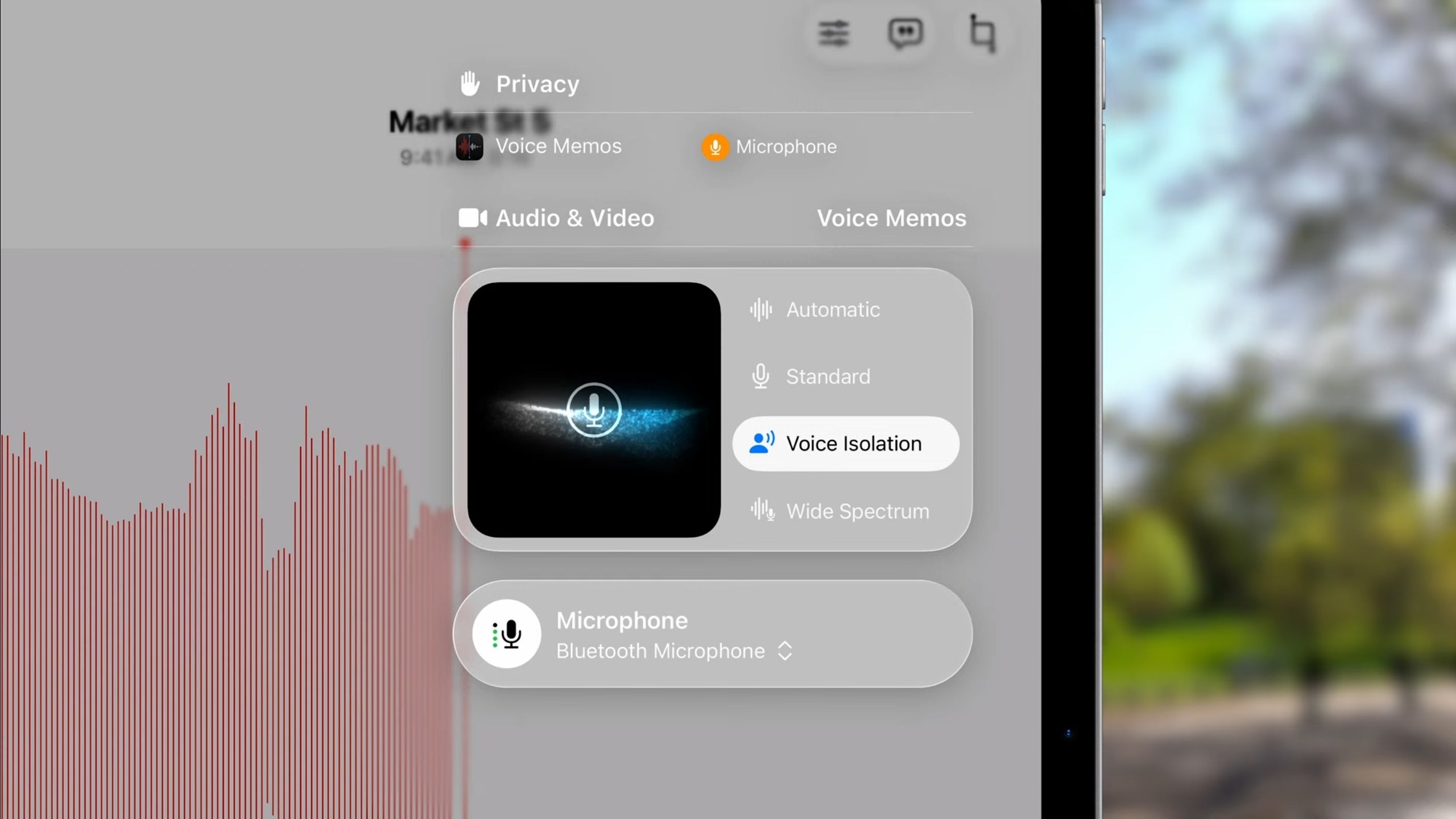 The new feature will let you isolate your voice while recording. | Image credit – Apple - New AirPods update makes filming and recording way easier