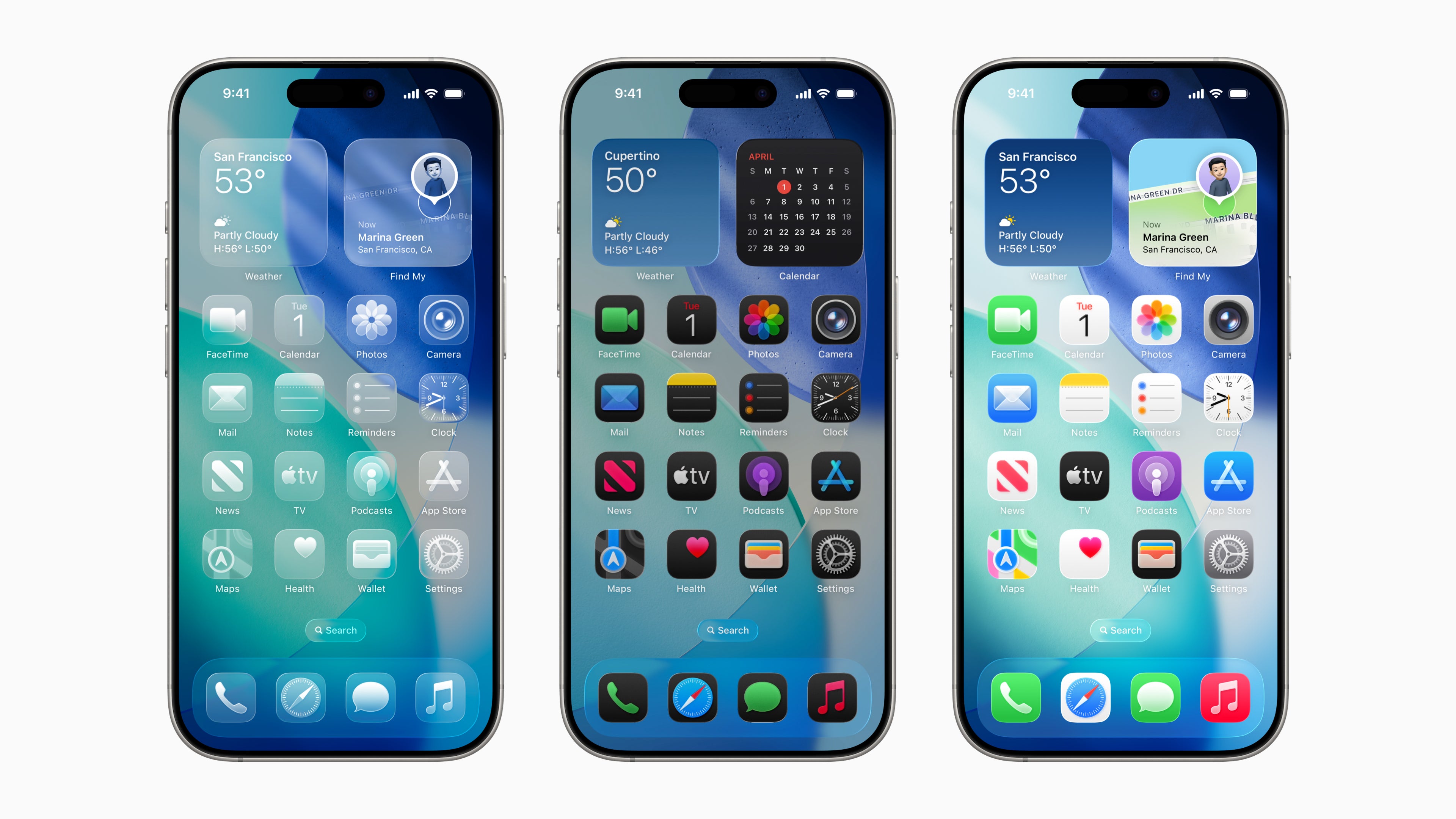 The new Liquid Glass design makes your Home and Lock Screens more personal, adding fresh customization for app icons and widgets with a sleek clear look. | Image credit – Apple - iOS 26: a closer look at the fresh redesign
