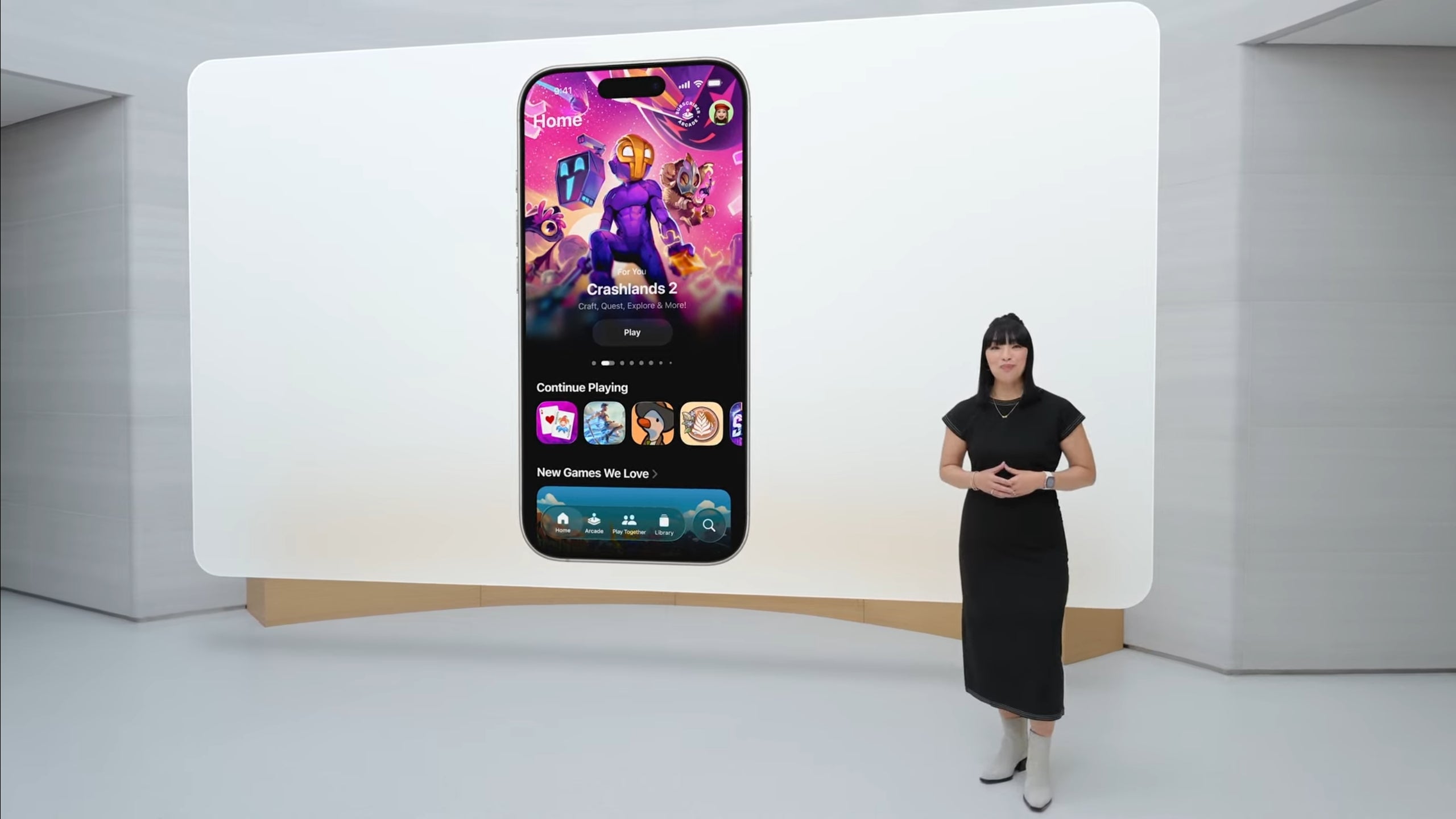 Apple Games App home page