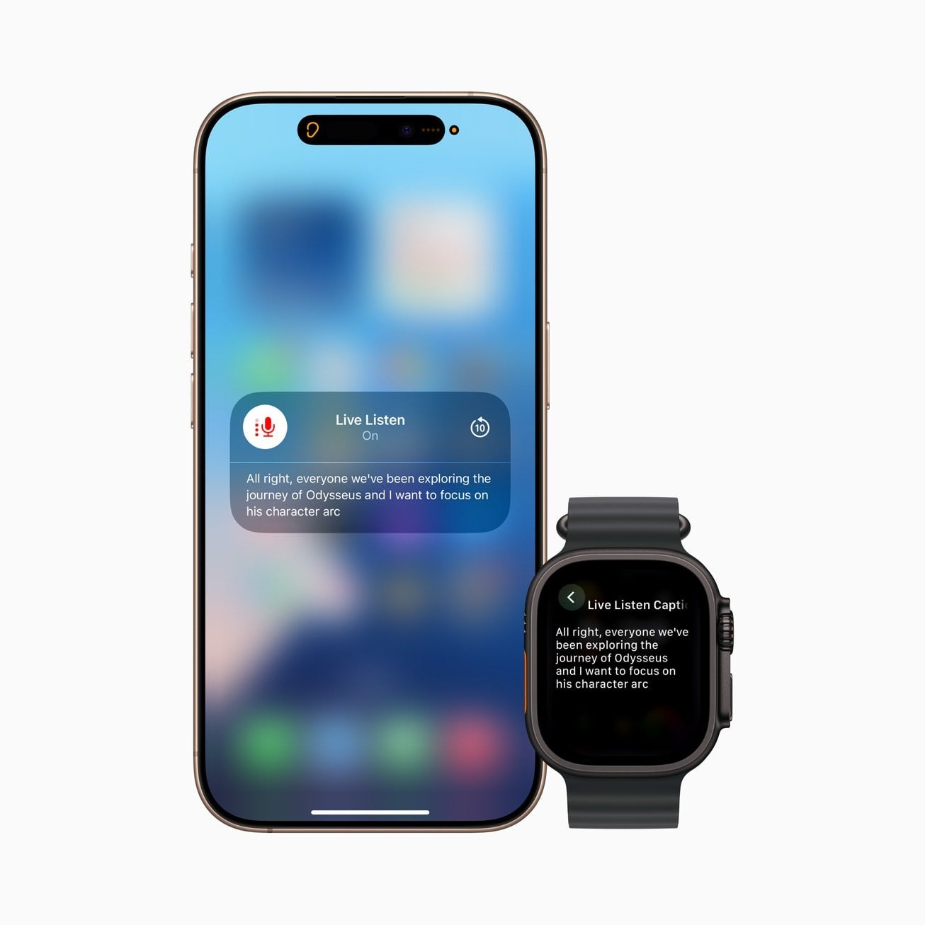 Apple वॉच पर लाइव सुनो अब रियल-टाइम लाइव कैप्शन शामिल हैं। | छवि क्रेडिट - Apple - Apple A को एक्सेसिबिलिटी में डालता है: इन महान सुविधाओं की जाँच करें