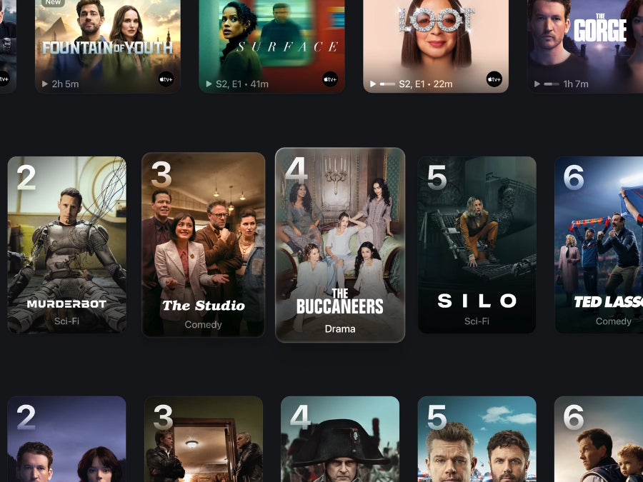 Posters on tvOS 26 will use the new Liquid Glass design. | Image credit — Apple - Apple TV enhances its user experience with tvOS 26
