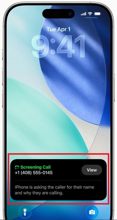 Call Screener asks callers questions to see if their call should get through. | Image-Apple - WWDC shows that the myth about Apple and Android features is true