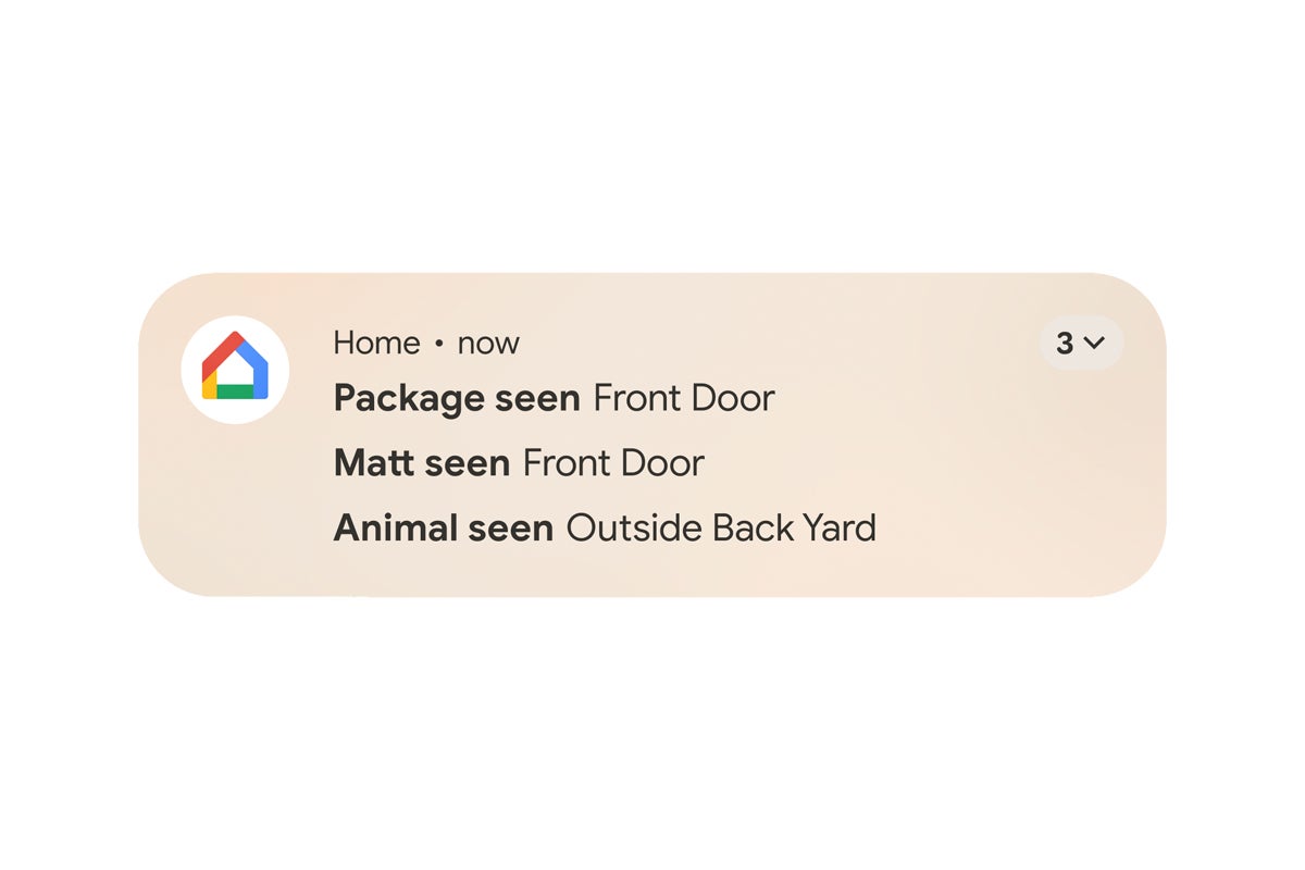 Screenshot of notification auto grouping on Android 16