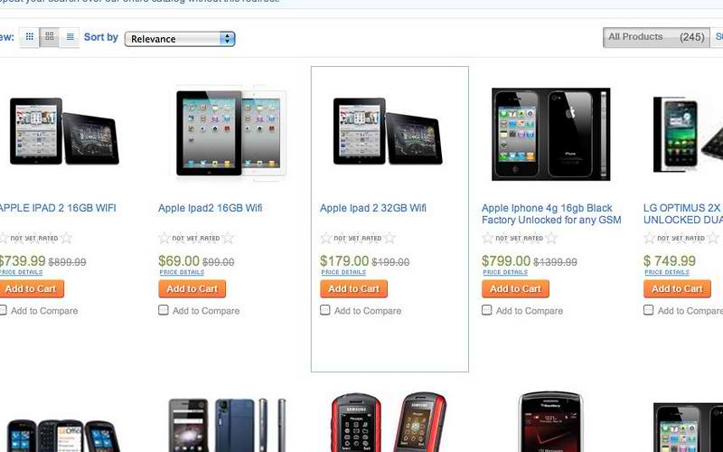 Sears was momentarily selling the iPad 2 16GB Wi-Fi version for an unbelievable $69