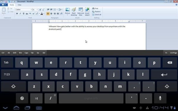 VMWare View brings remote desktop control to Honeycomb tablets