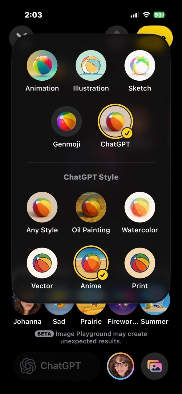 Apple’s Image Playground on iOS 26 now supports ChatGPT art styles. Here's a look at how it works.