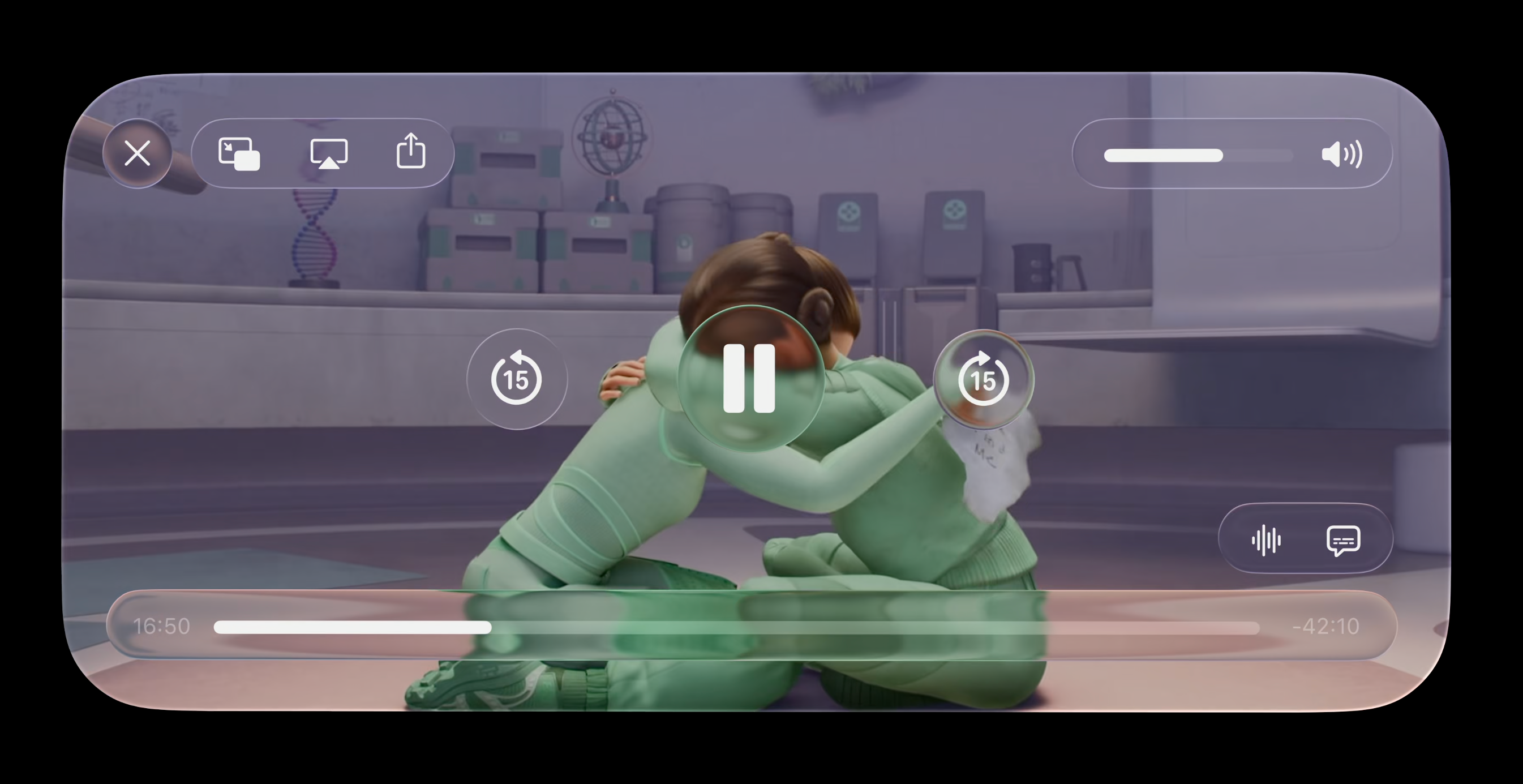 Liquid Glass allows the content below to be visible. | Image credit – Apple - Apple&#039;s Liquid Glass got me dreaming of a future iPhone mini