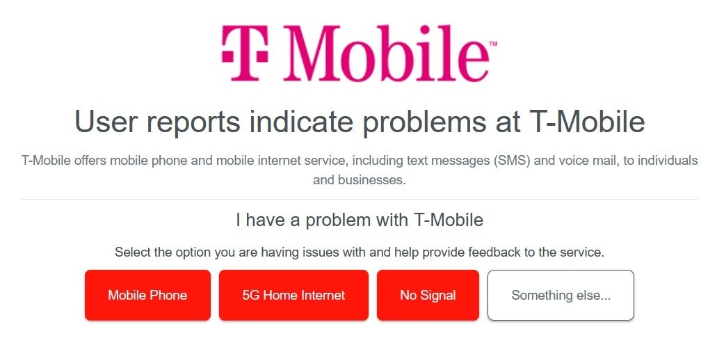 T-Mobile is still considered down at Downdetector as of 7 pm EDT. | Image credit-Downdetector - Major tech outage, led by Google Cloud, impacts U.S. users coast to coast (UPDATE)