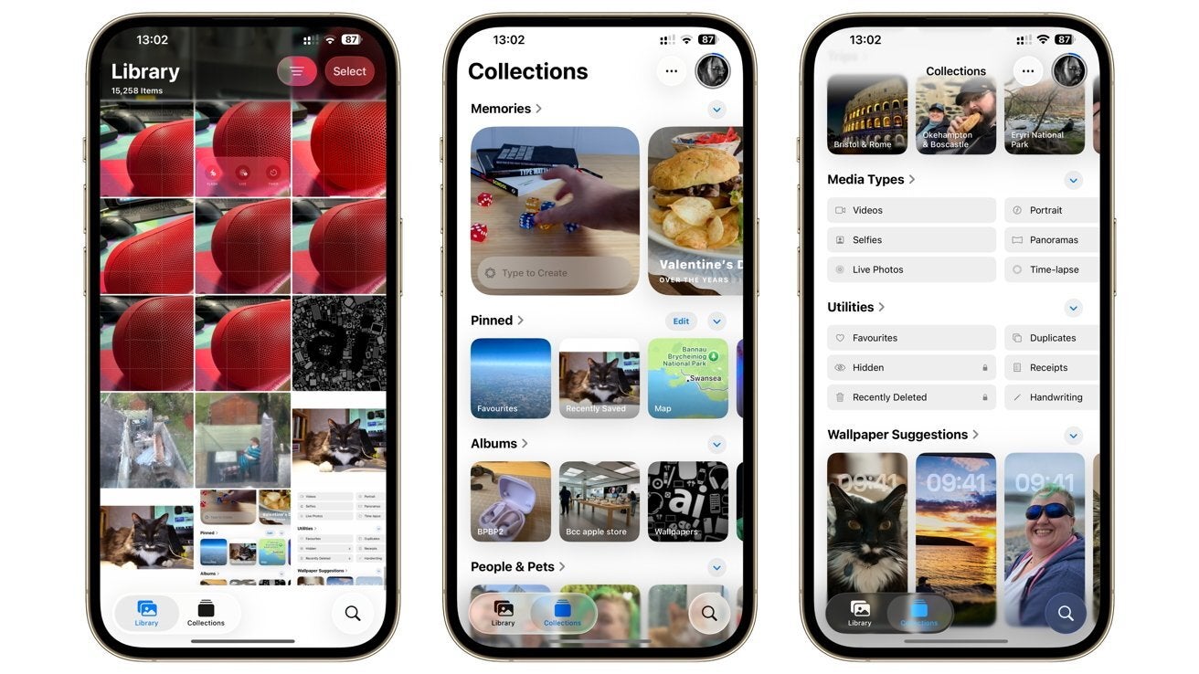There are tabs! | Image Credit - AppleInsider - Clutter be gone: iOS 26 tidies up the photo mess