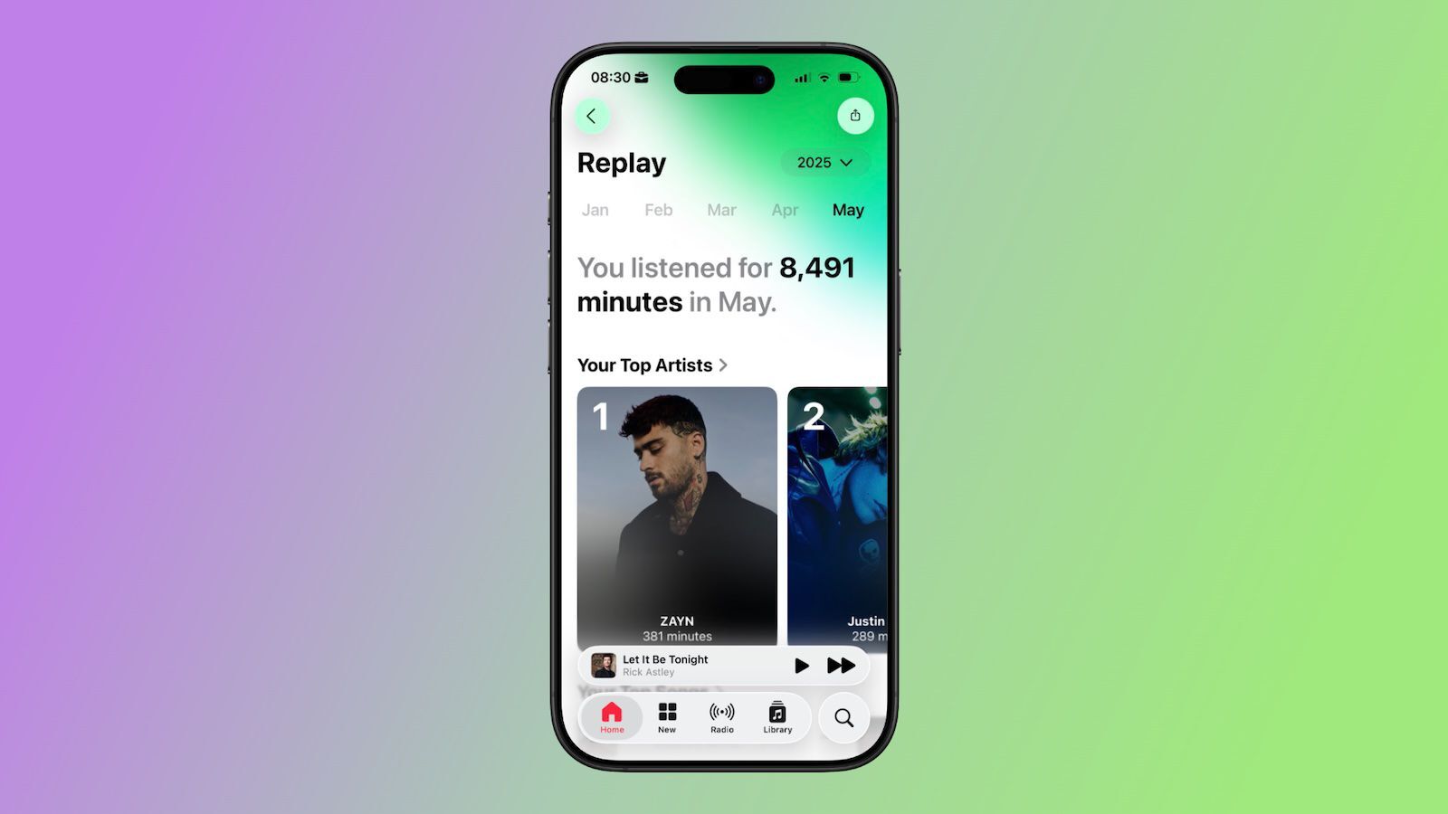 Credit Image - MacRumors - توقف Apple Music Replay أخيرًا عن التصرف مثل تطبيق منفصل في iOS 26