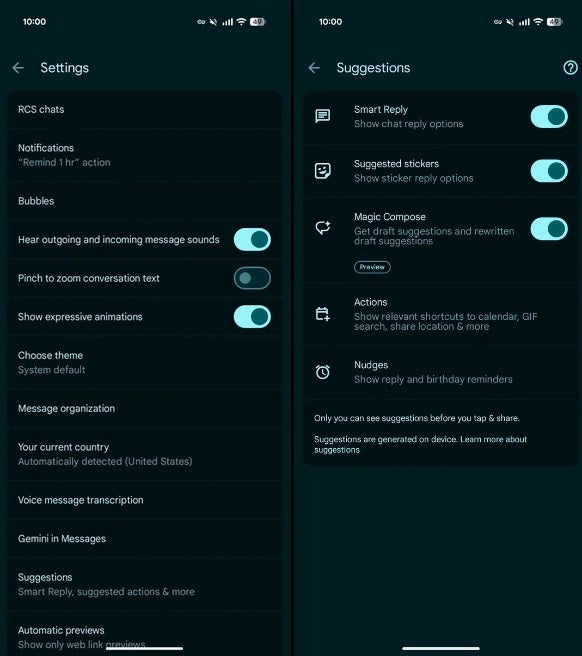 New Settings page for Google Messages is in the works. | Image credit-9to5Google - Google Messages bug infects certain Android phones causing them to crash