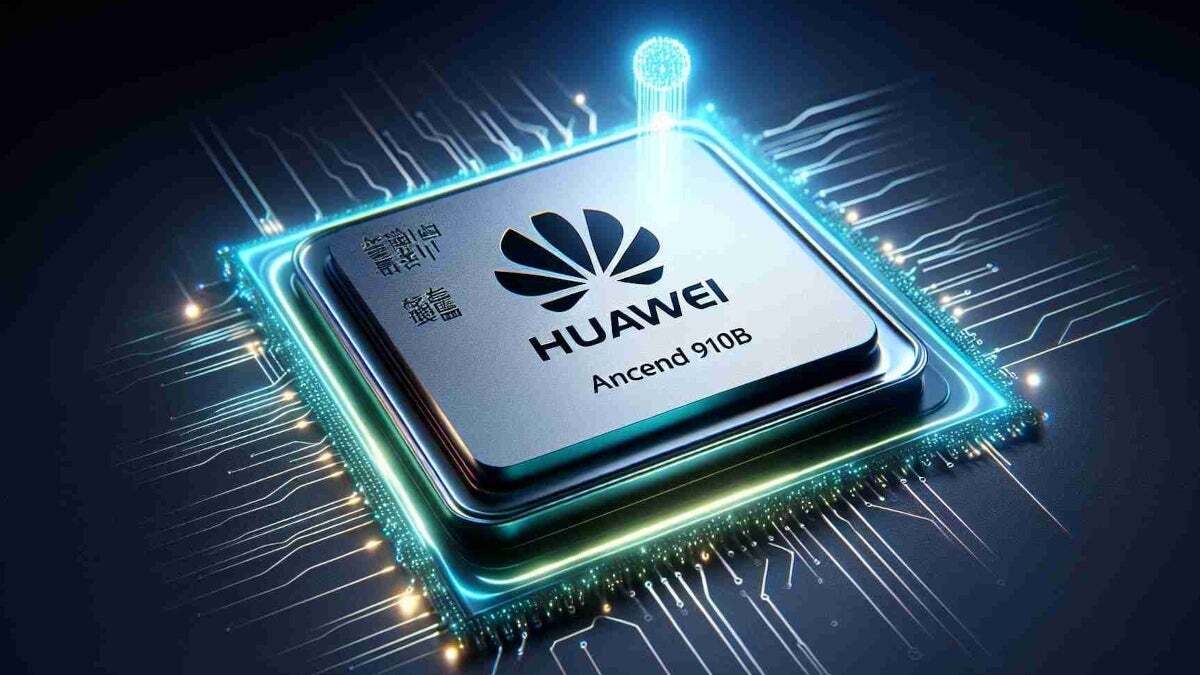 Huawei's Ascend 910B AI accelerator which featured parts that Huawei illegally obtained from TSMC.