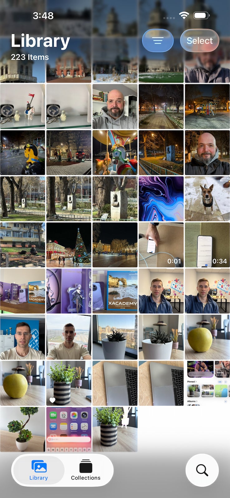 iOS 16 Gallery defaults to just showing you photos