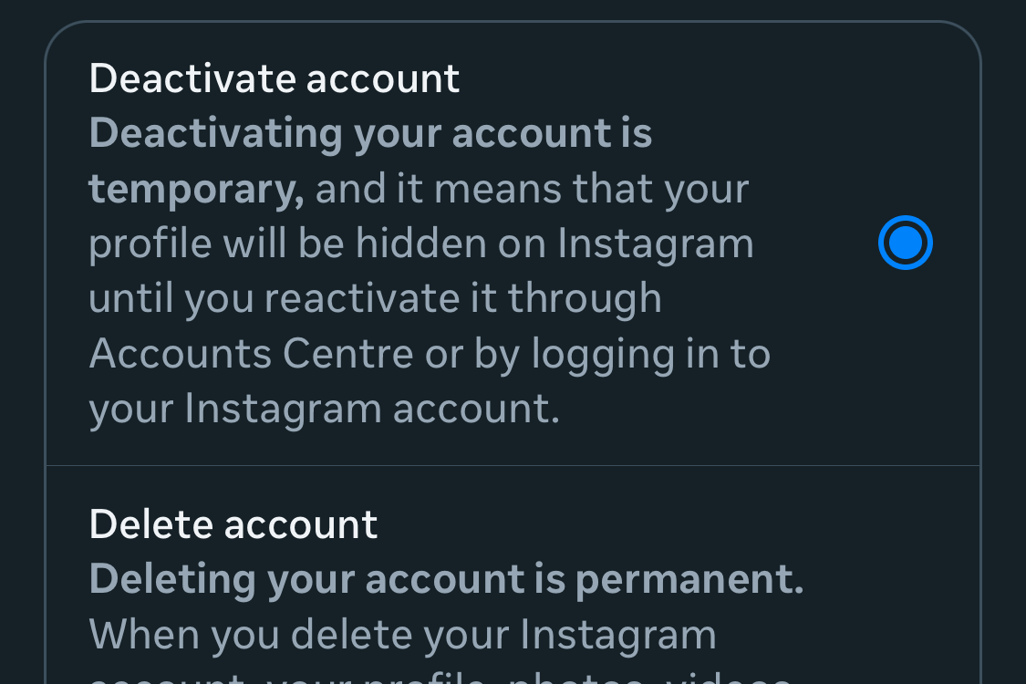 You can just take a break from it all. | Image credit – PhoneArena - How to delete your Instagram account