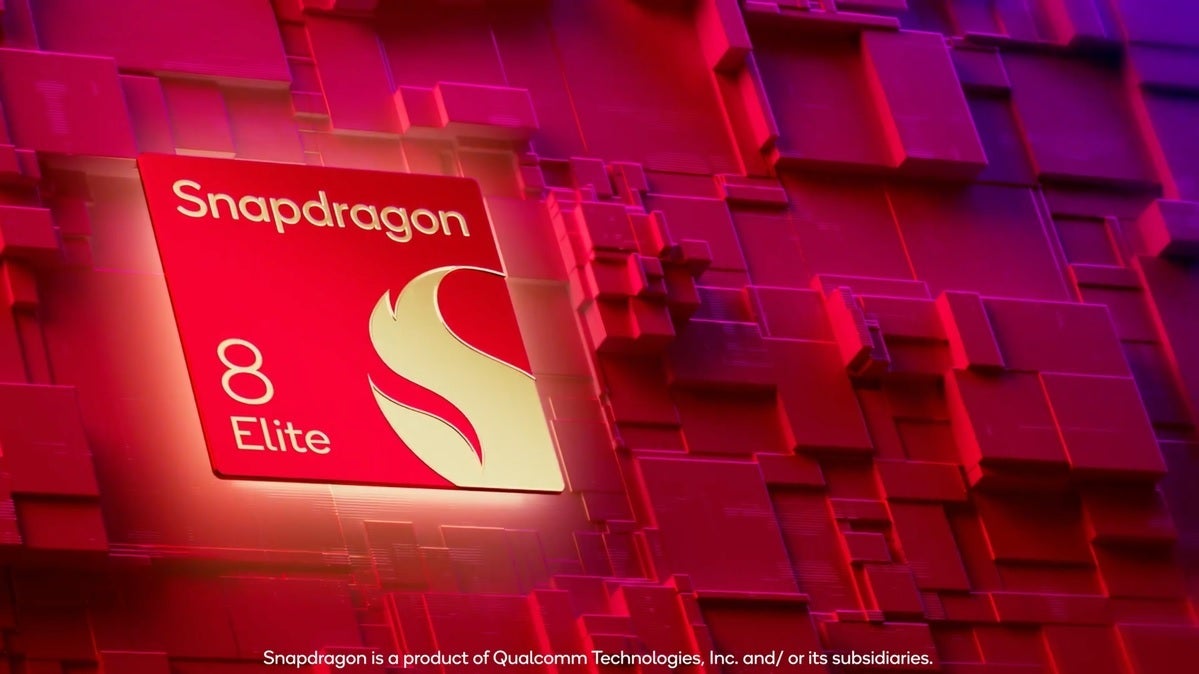 Qualcomm promotes the Snapdragon 8 Elite chipset.