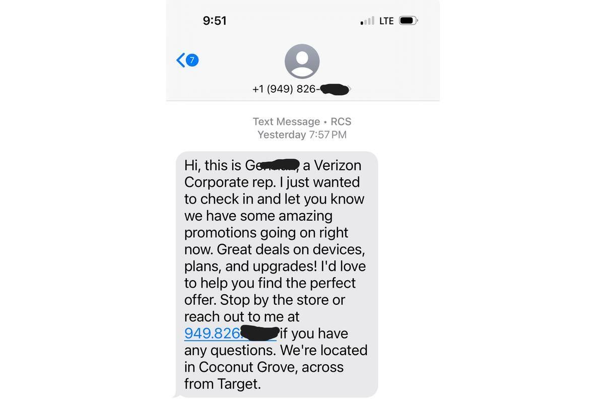 Verizon employees spam customers