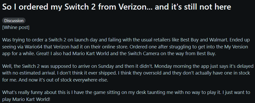 Image source – Reddit - Verizon apparently can&#039;t keep up to its promises and people are downhearted