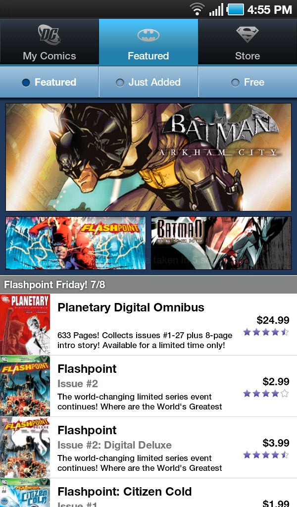 DC Comics Android app arrives on the scene in time for Comic-Con 2011