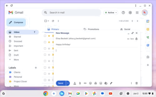 Quick Insert key with AI-generated media. | Image credit — Google - Chromebook Plus just got smarter with a wave of new AI features