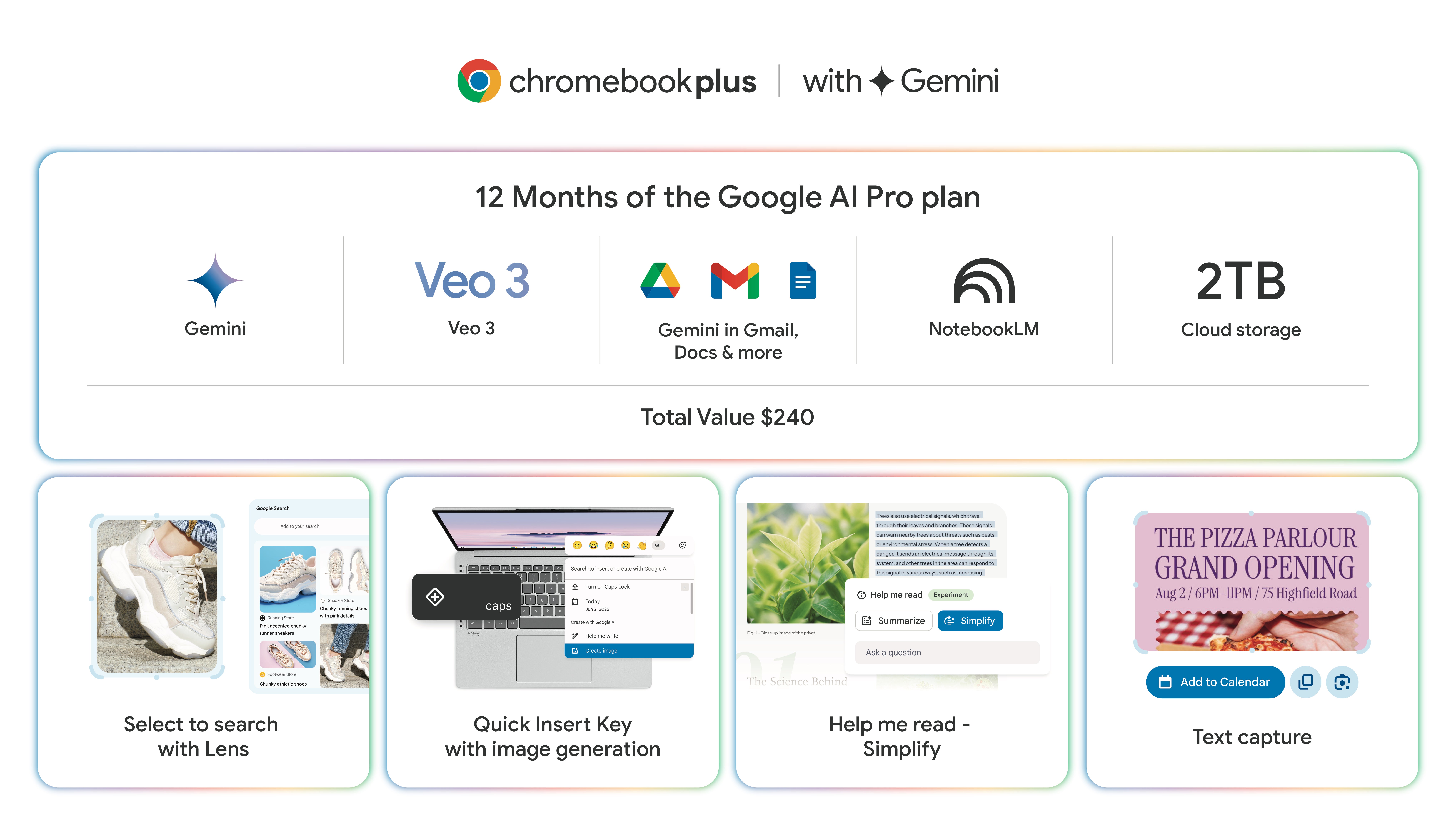 New features coming to Chromebook Plus. | Image credit — Google - Chromebook Plus just got smarter with a wave of new AI features