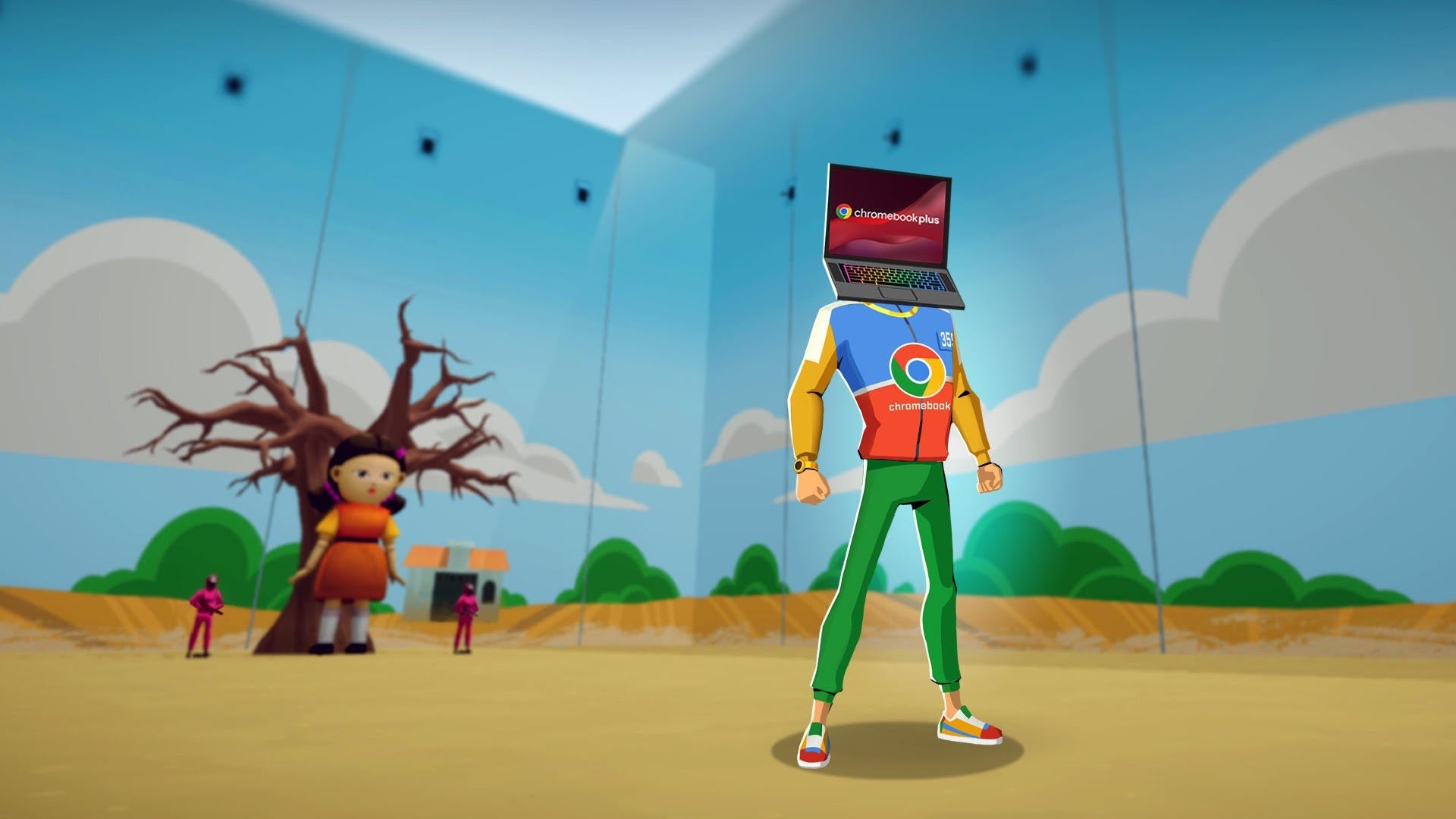 Google x Squid Game Unleashed. | Image credit — Google - Chromebook Plus just got smarter with a wave of new AI features
