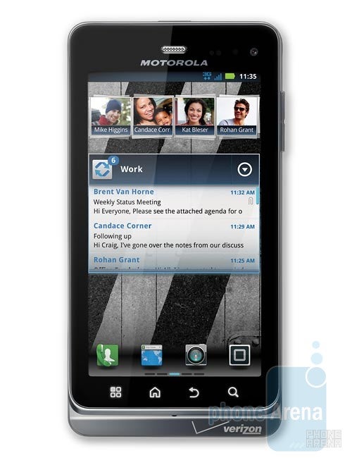 Motorola DROID 3 - DROID 3 vs ThunderBolt vs iPhone 4: web browsing comparison