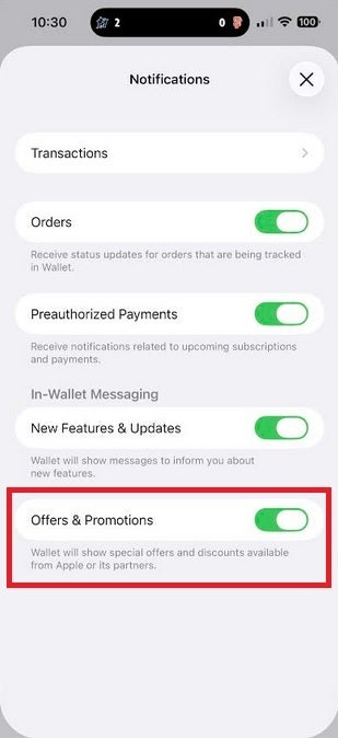 IOS 26 के साथ, iPhone उपयोगकर्ता वॉलेट ऐप में प्रचार प्राप्त करने में सक्षम होंगे। | छवि क्रेडिट -फोनरेना - iOS 26 अपडेट iPhone उपयोगकर्ताओं को एक सुविधा को अक्षम करने का मौका देता है जो वे वास्तव में देखना नहीं चाहते हैं
