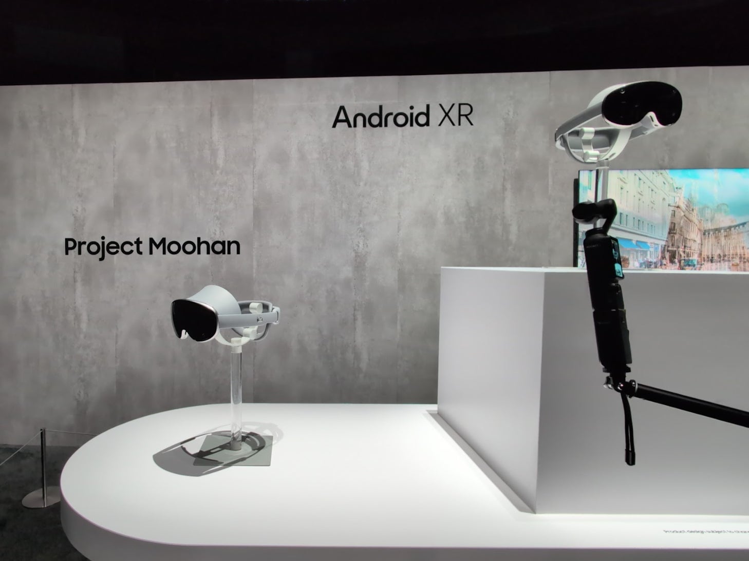 Project Moohan seen at Galaxy Unpacked. | Image credit — PhoneArena - Samsung is taking a more realistic approach to VR than Apple did