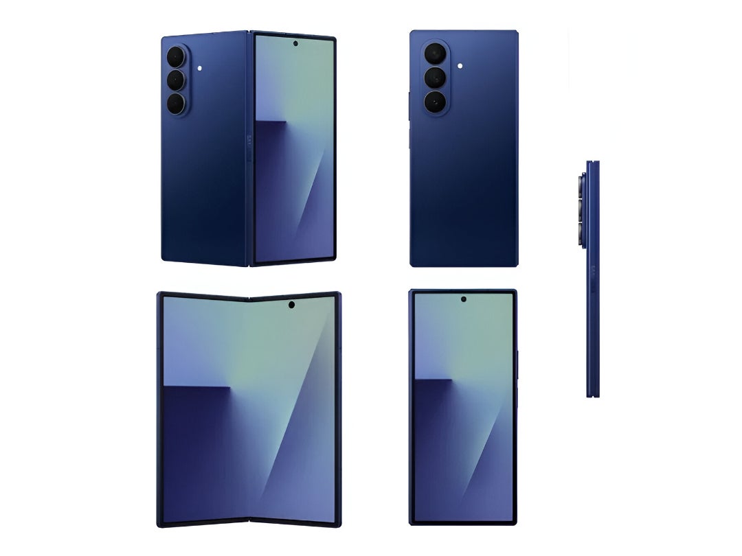 Leaked Galaxy Z Fold 7 render. | Image credit — Evan Blass - Samsung Galaxy Z Flip 7, Fold 7, and tri-fold availability leaked