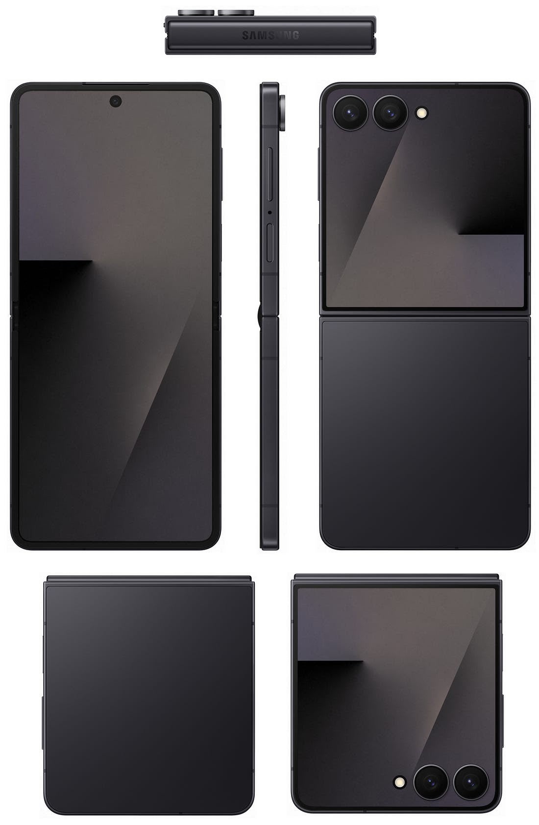 Leaked render of the Galaxy Z Flip 7. | Image credit — Evan Blass - Xiaomi Mix Flip 2 real world images show off a shallow crease and stunning design