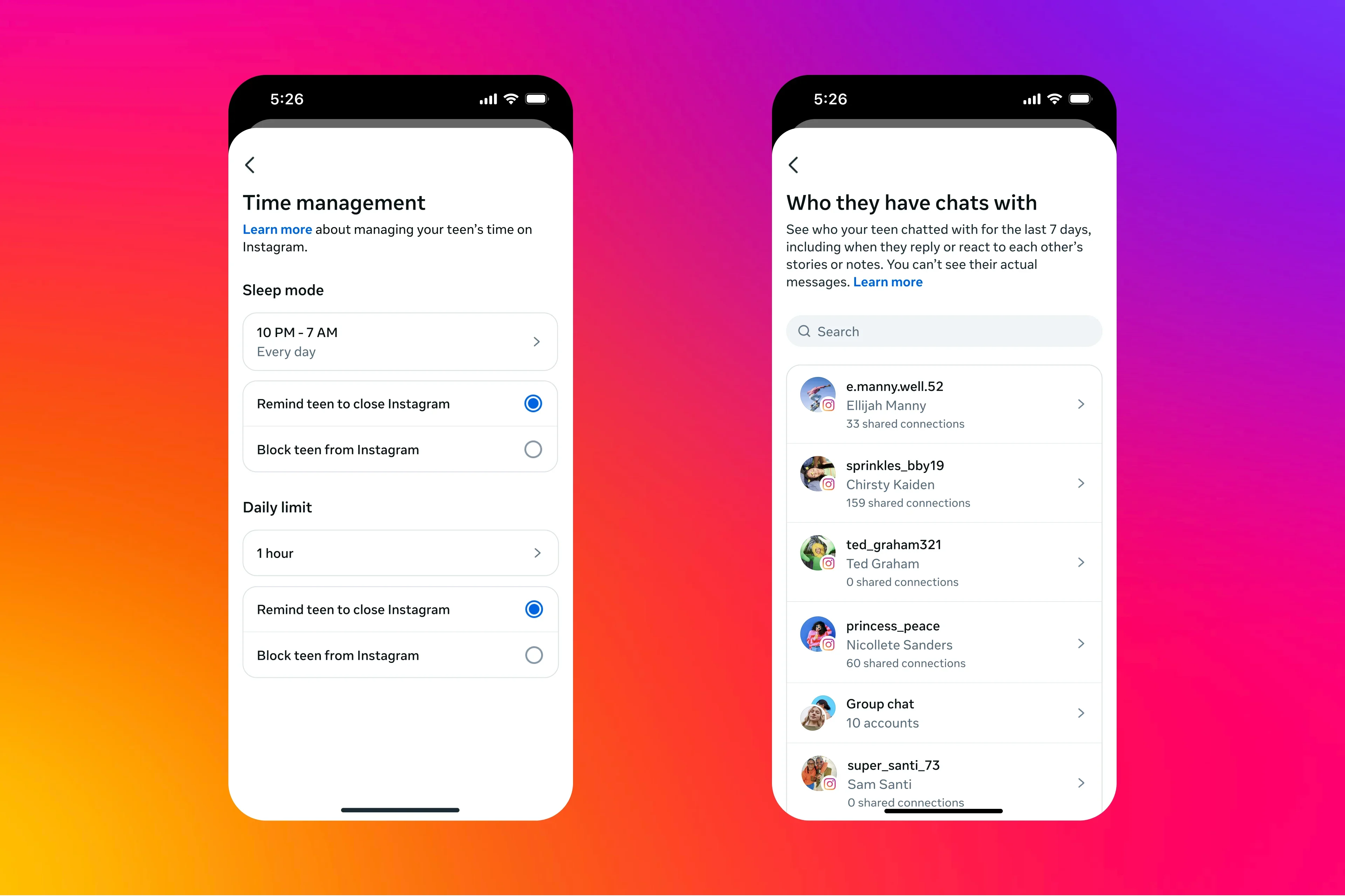 Meta has introduced a supervision feature on Instagram recently, but is that enough? | Image by Meta - Meta and TikTok must face a lawsuit following a NYC tragedy