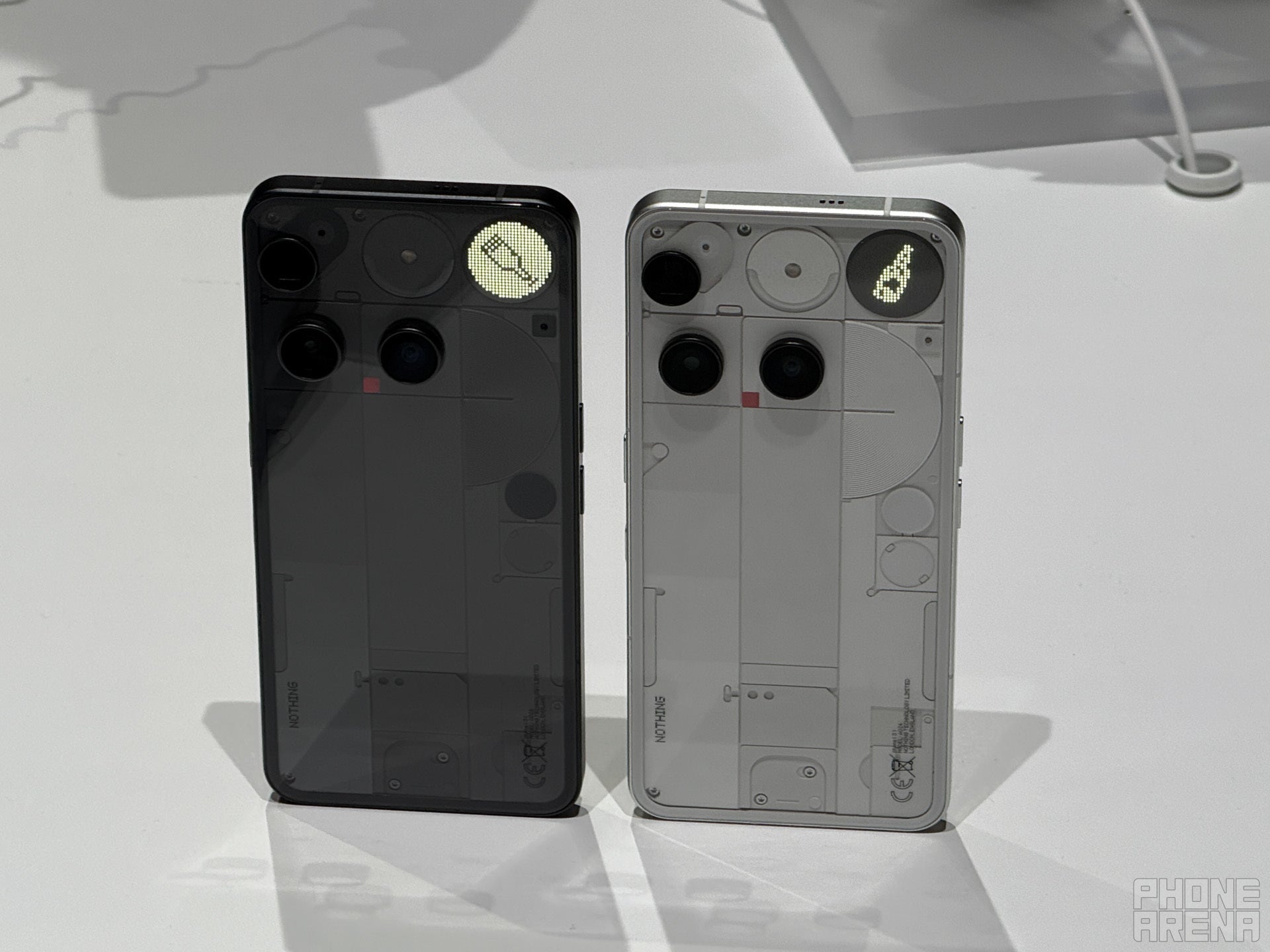 Nothing Phone (3) in black and white