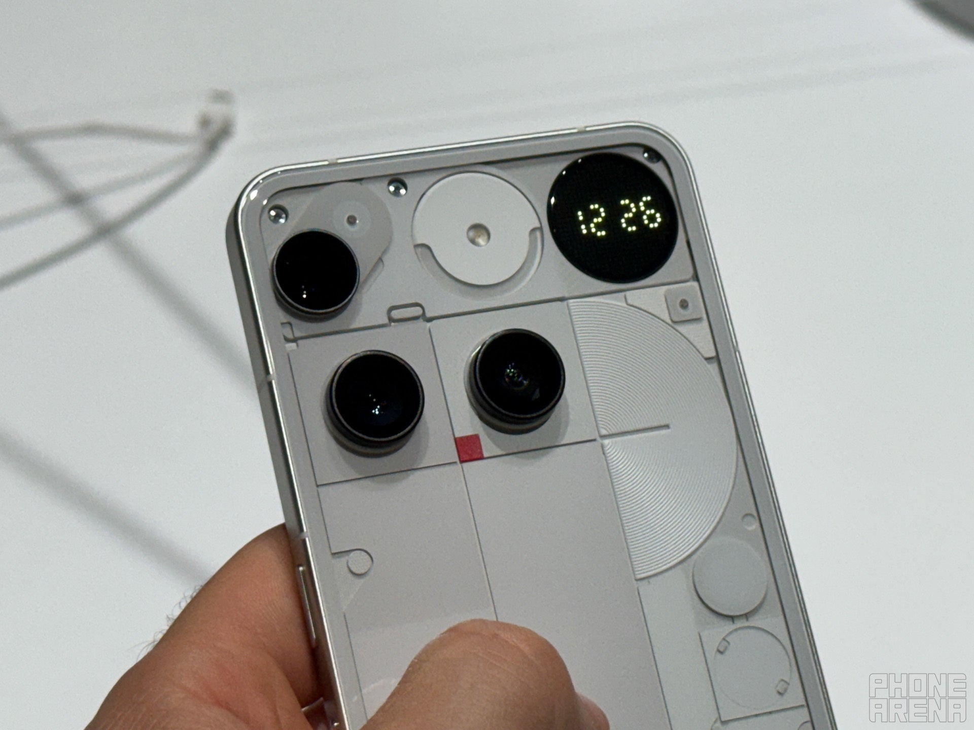 Nothing Phone (3) back design in white